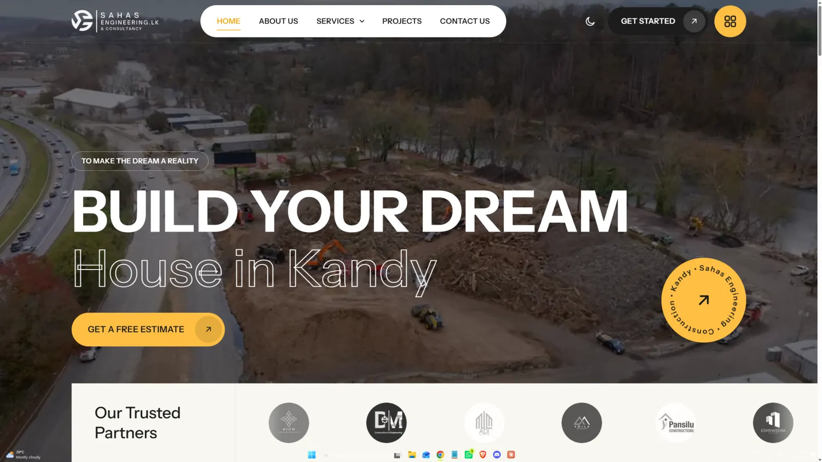Sahas Engineering Construction Website website